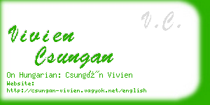vivien csungan business card